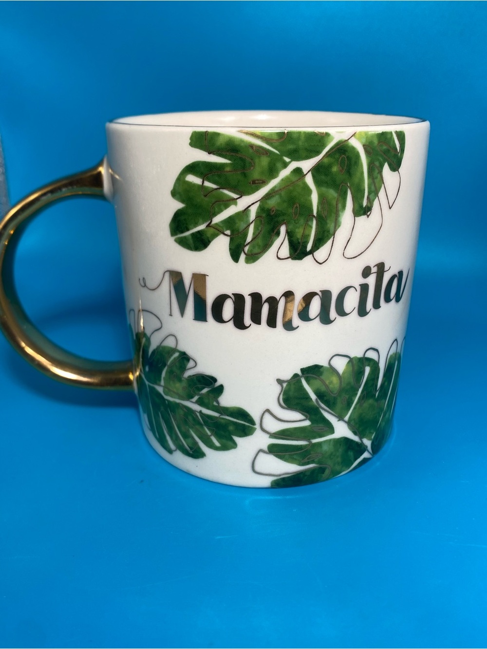 Paper Destiny Mamacita Green & Gold Coffee Mug